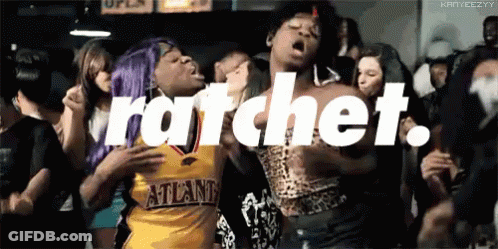 Group Dancing With Word Ratchet GIF