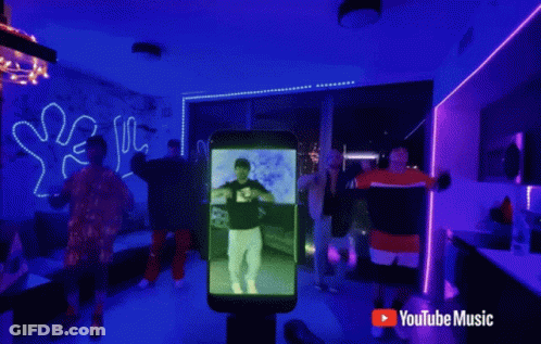 Group Dancing With YouTube Music GIF