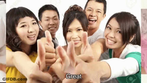 Group Giving Thumbs Up Great GIF