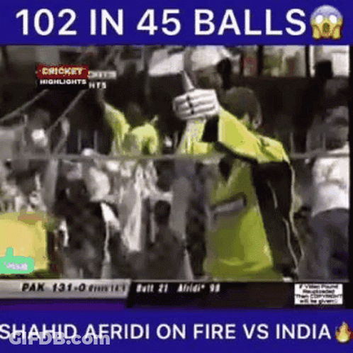 Group Holding Cricket Bat In Stadium GIF