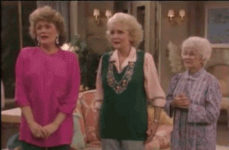 Group Hug Golden Girls GIF