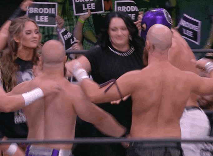 Group Hug Pro Wrestling GIF