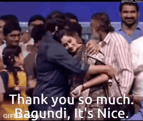 Group Hug Saying Thank You GIF