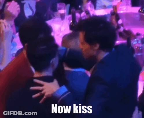 Group Hugging And Kissing Now Kiss GIF