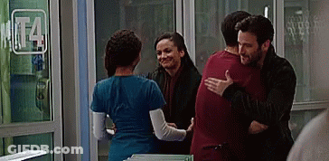 Group Hugging With T4 Sign GIF