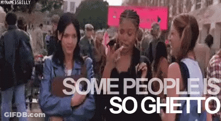 Group In Crowd Saying Some People's So Ghetto GIF