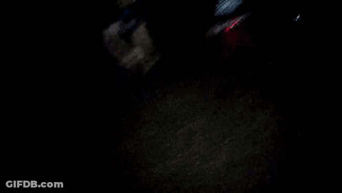 Group In Front Of American Flag Saying Hauntholics Mixtape GIF
