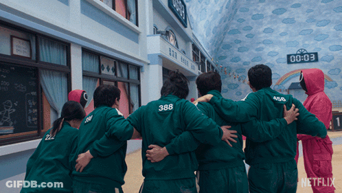 Group In Green Uniforms Number 388 GIF