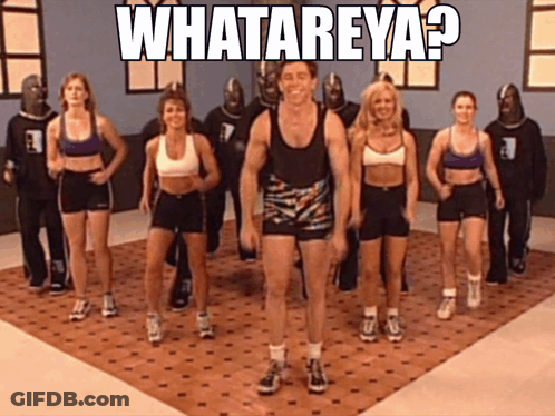 Group In Gym Man Says Whatareya GIF