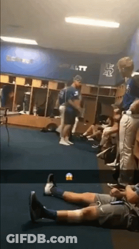 Group In Locker Room With Loyalty GIF