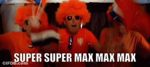 Group In Orange Wigs And Sunglasses Super Super Max Max Max GIF