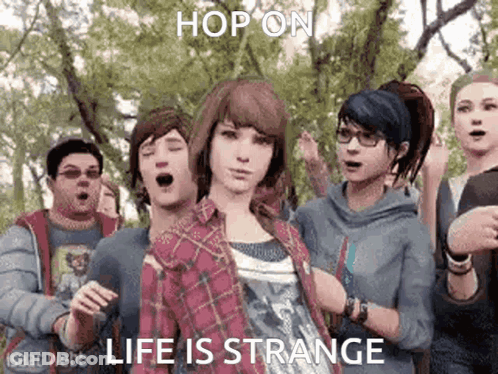 Group In Park Hop On Life Is Strange GIF