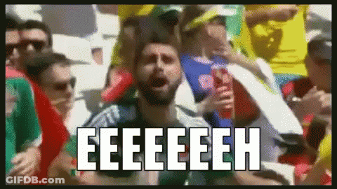 Group In Stadium Saying Eeeeeeh GIF