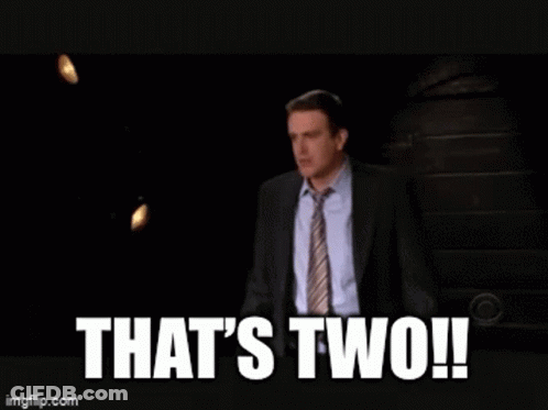 Group In Stadium Saying That's Two GIF