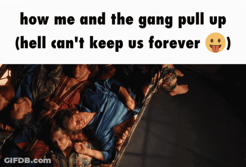 Group Laying On Each Other How Me And The Gang Pull Up GIF