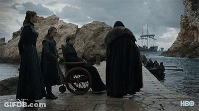 Group Near Wheelchair Man HBO Logo GIF