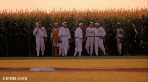 Group Of Baseball Players Standing On Field GIF