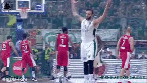 Group Of Basketball Players Number 7 GIF