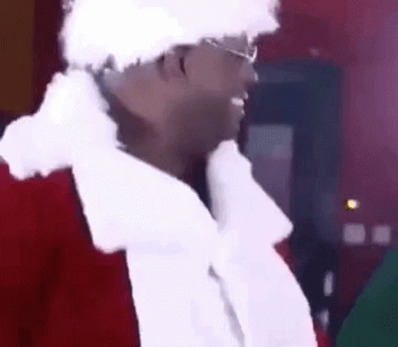 Group Of Black Santa Dancing GIF