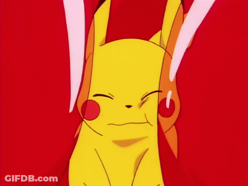 Group Of Cartoon Characters Including Pikachu And Jessie GIF
