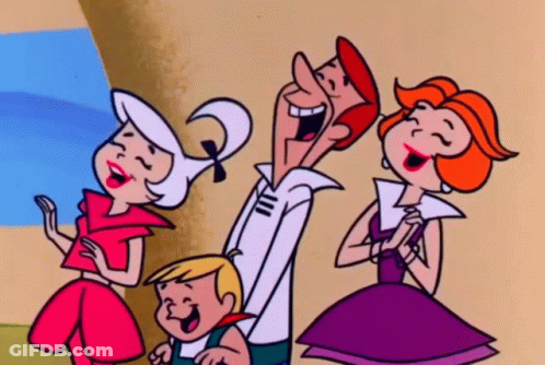 Group Of Cartoon Characters Smiling GIF