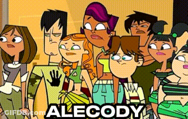 Group Of Cartoon Characters With Alecody GIF