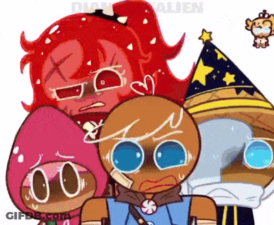 Group Of Cartoon Characters With Alien Text GIF