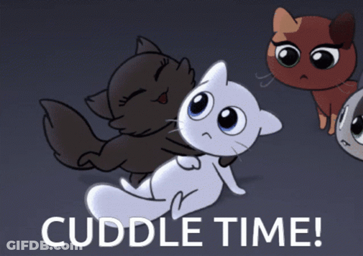 Group Of Cats Cuddling GIF