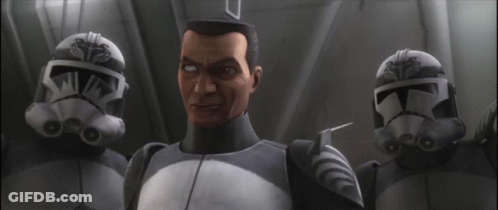 Group Of Clone Troopers Standing In Room GIF