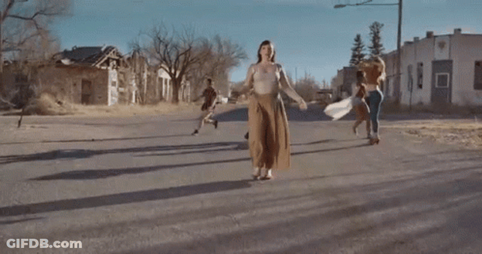 Group Of Dancers In Ghost Town GIF