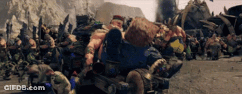 Group Of Dwarfs In Field GIF