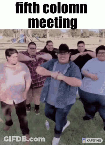 Group Of Fat People Dancing GIF