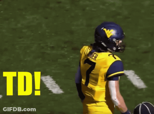 Group Of Football Players Celebrating TD GIF