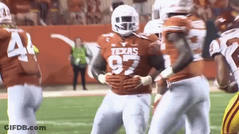 Group Of Football Players With Number 97 Jersey GIF