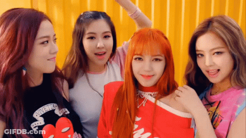 Group Of Girls Posing With Anxiety T-Shirt GIF