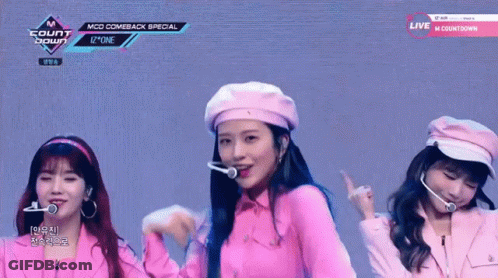 Group Of Girls Standing On Stage GIF