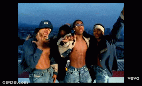 Group Of Men Arms Up Vevo GIF