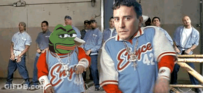 Group Of Men Around Man In Jacket Number 42 GIF
