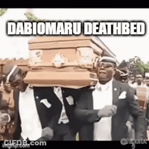 Group Of Men Carrying Coffin Dabiomaru Deathbed GIF