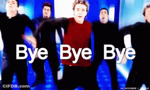 Group Of Men Dancing Bye Bye Bye GIF