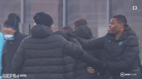 Group Of Men Hugging BT Sport 2 Live Ad GIF