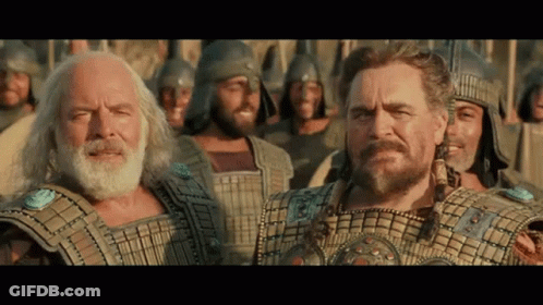 Group Of Men In Armor GIF