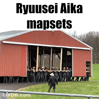 Group Of Men In Front Of Ryuusei Aika Mapsets Building GIF