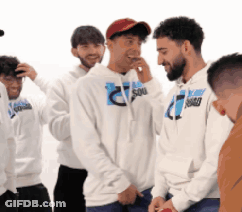 Group Of Men In Hoodies Saying Sou GIF