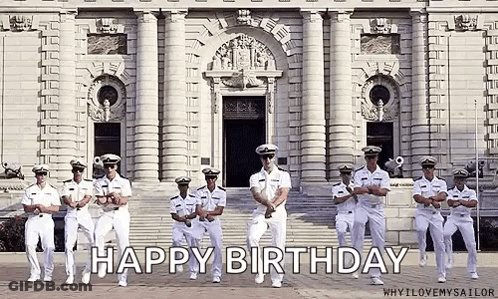 Group Of Men In Military Uniforms Dancing GIF