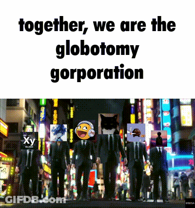 Group Of Men In Suits On City Street GIF