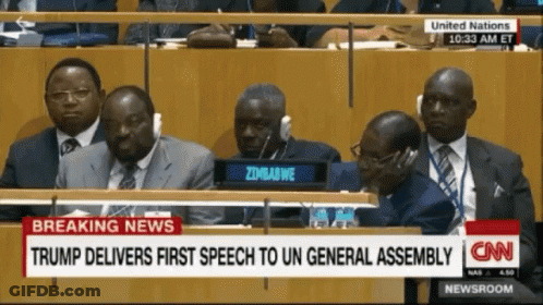 Group Of Men In United Nations Assembly GIF