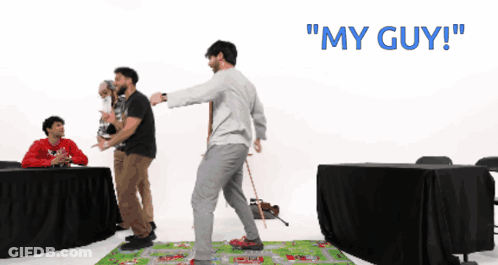 Group Of Men Playing Game My Guy GIF