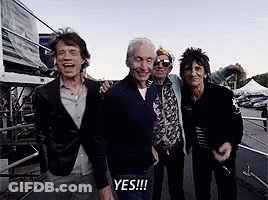 Group Of Men Posing One Says Yes GIF