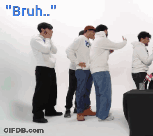 Group Of Men Saying Bruh GIF